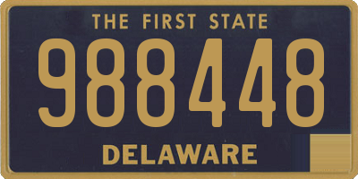 DE license plate 988448