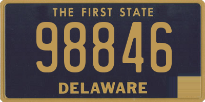 DE license plate 98846