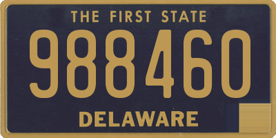 DE license plate 988460