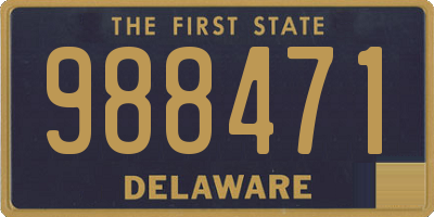 DE license plate 988471