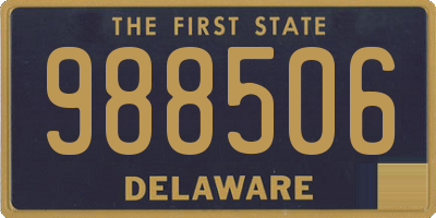 DE license plate 988506