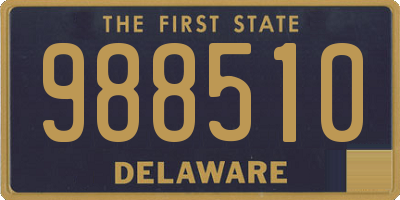 DE license plate 988510