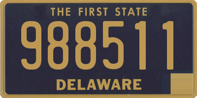 DE license plate 988511