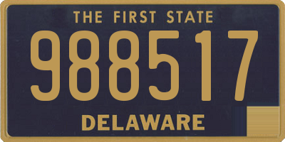 DE license plate 988517