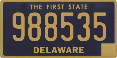 DE license plate 988535