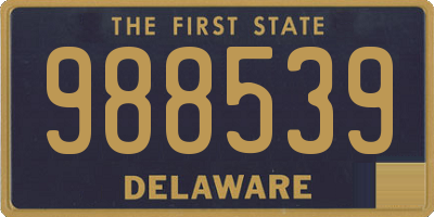 DE license plate 988539