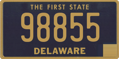 DE license plate 98855