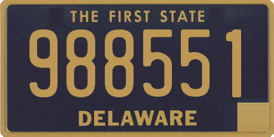 DE license plate 988551