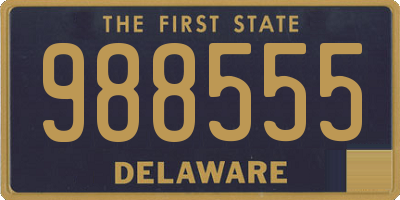 DE license plate 988555