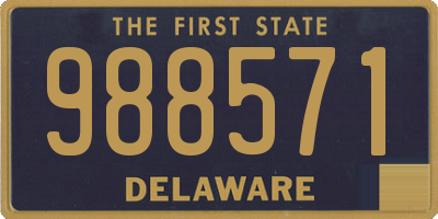 DE license plate 988571