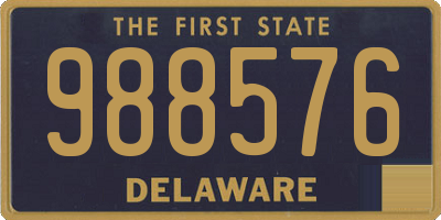 DE license plate 988576