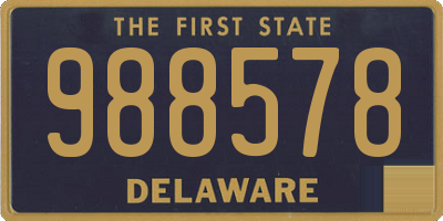 DE license plate 988578