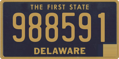 DE license plate 988591