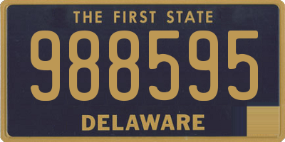 DE license plate 988595