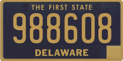 DE license plate 988608