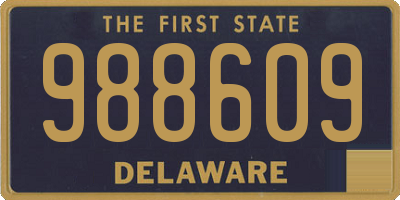 DE license plate 988609