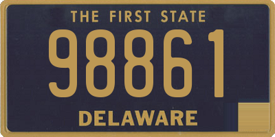 DE license plate 98861