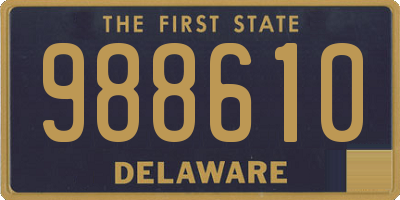 DE license plate 988610