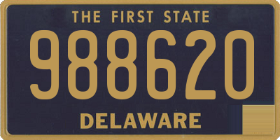 DE license plate 988620