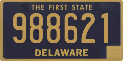 DE license plate 988621