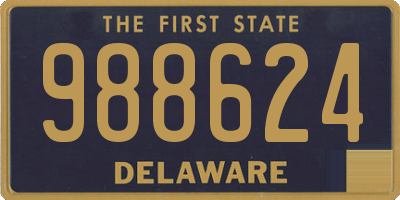 DE license plate 988624