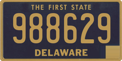 DE license plate 988629