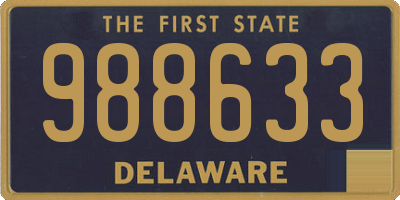 DE license plate 988633