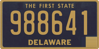 DE license plate 988641