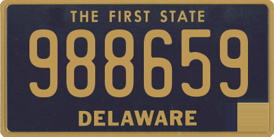 DE license plate 988659