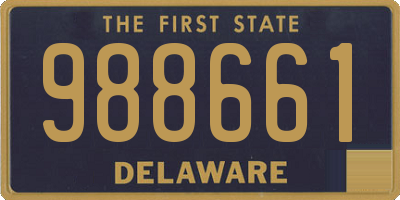 DE license plate 988661