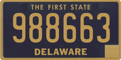 DE license plate 988663