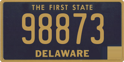 DE license plate 98873