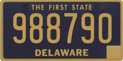 DE license plate 988790