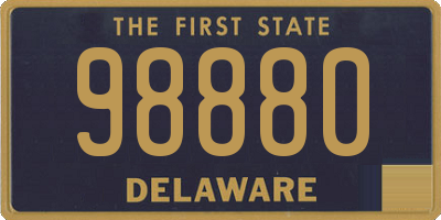 DE license plate 98880