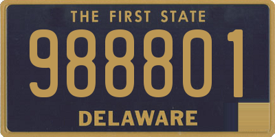 DE license plate 988801