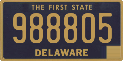 DE license plate 988805