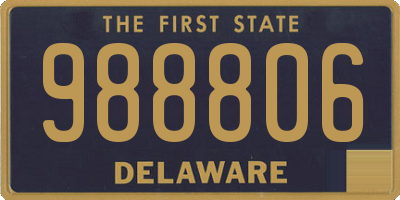 DE license plate 988806
