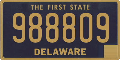 DE license plate 988809