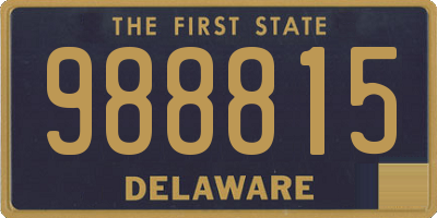 DE license plate 988815