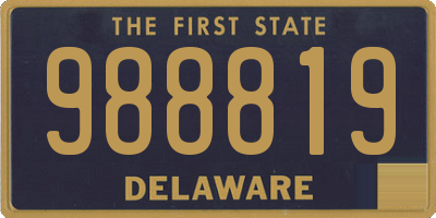 DE license plate 988819