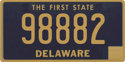 DE license plate 98882