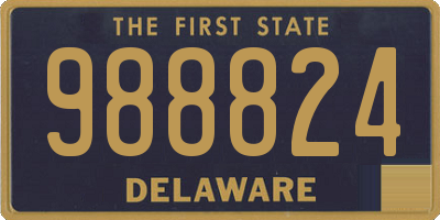 DE license plate 988824