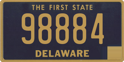DE license plate 98884