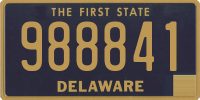 DE license plate 988841