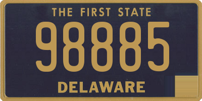 DE license plate 98885