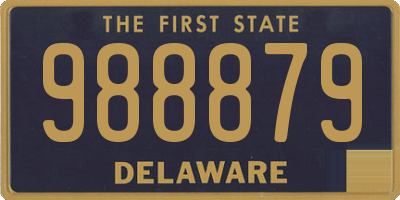 DE license plate 988879