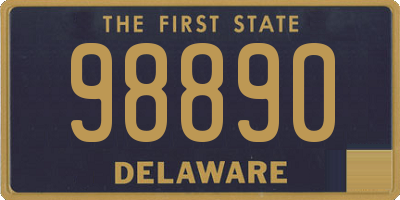 DE license plate 98890