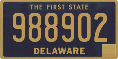 DE license plate 988902