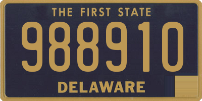 DE license plate 988910