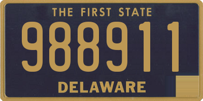 DE license plate 988911